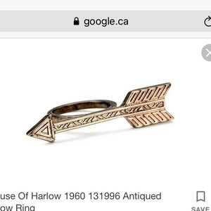 House of Harlow arrow ring and earrings